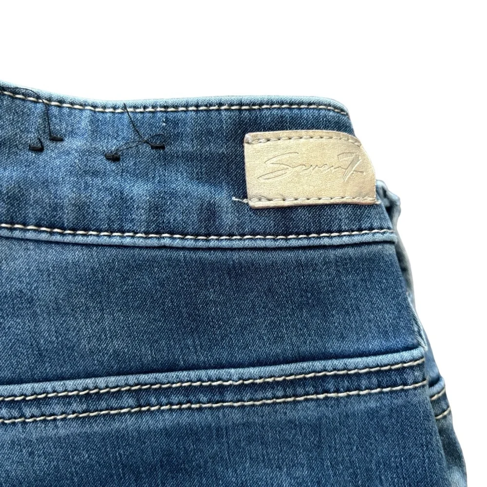 Seven 7 Skinny Ankle Crop Jeans 4 - Picture 2 of 12